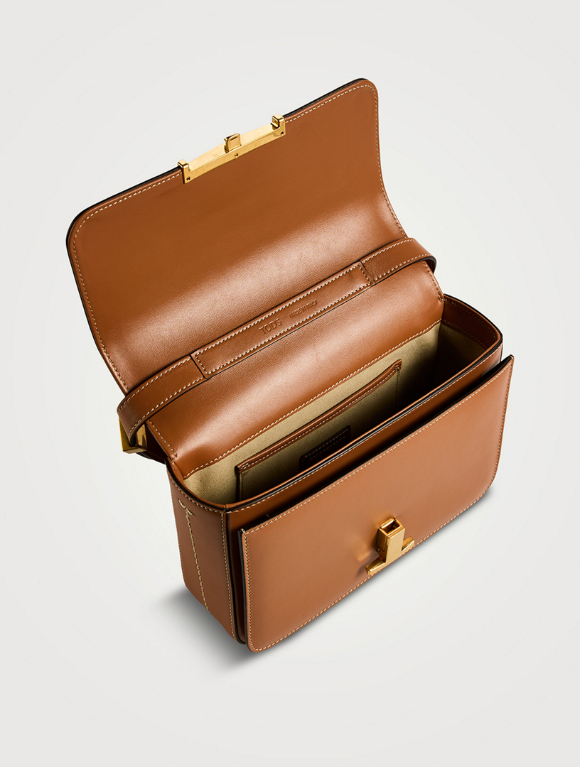 Mini T Timeless Leather Crossbody Bag