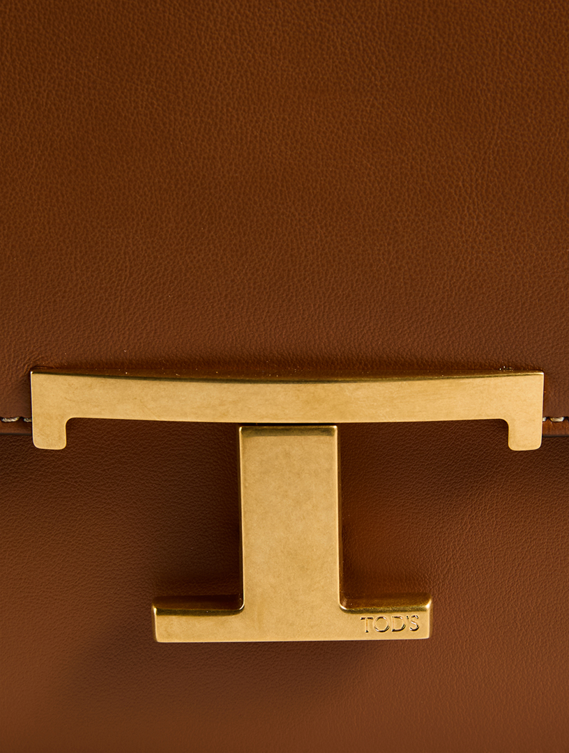 Mini T Timeless Leather Crossbody Bag