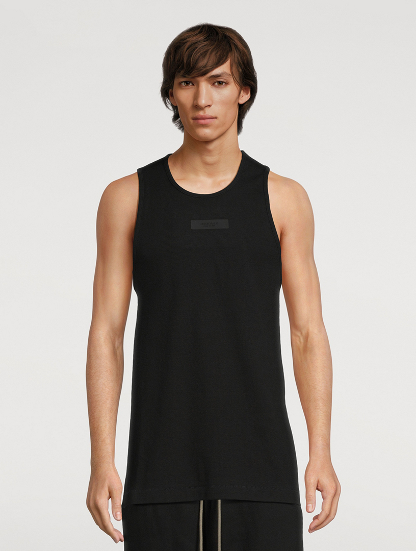 FW17 FOG FEAR OF GOD ESSENTIALS TANK TOP BLACK 送料無料 Fear Of God Essentials | Ribbed Tank Top | Tank Tops