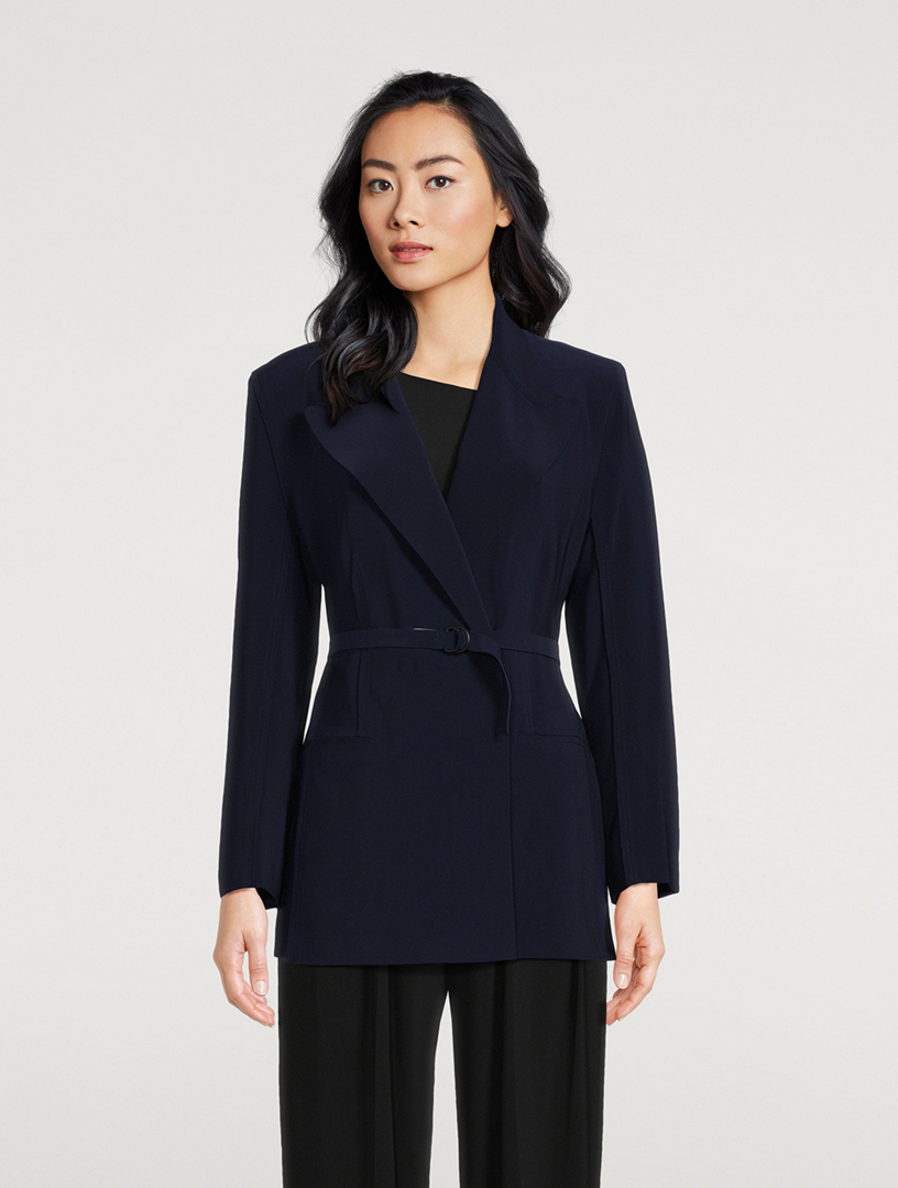 Double-Breasted Belted Jacket