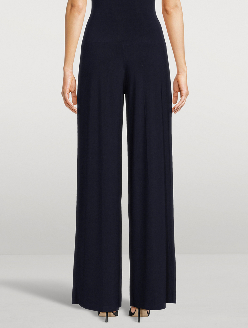 High-Waisted Pleated Trousers