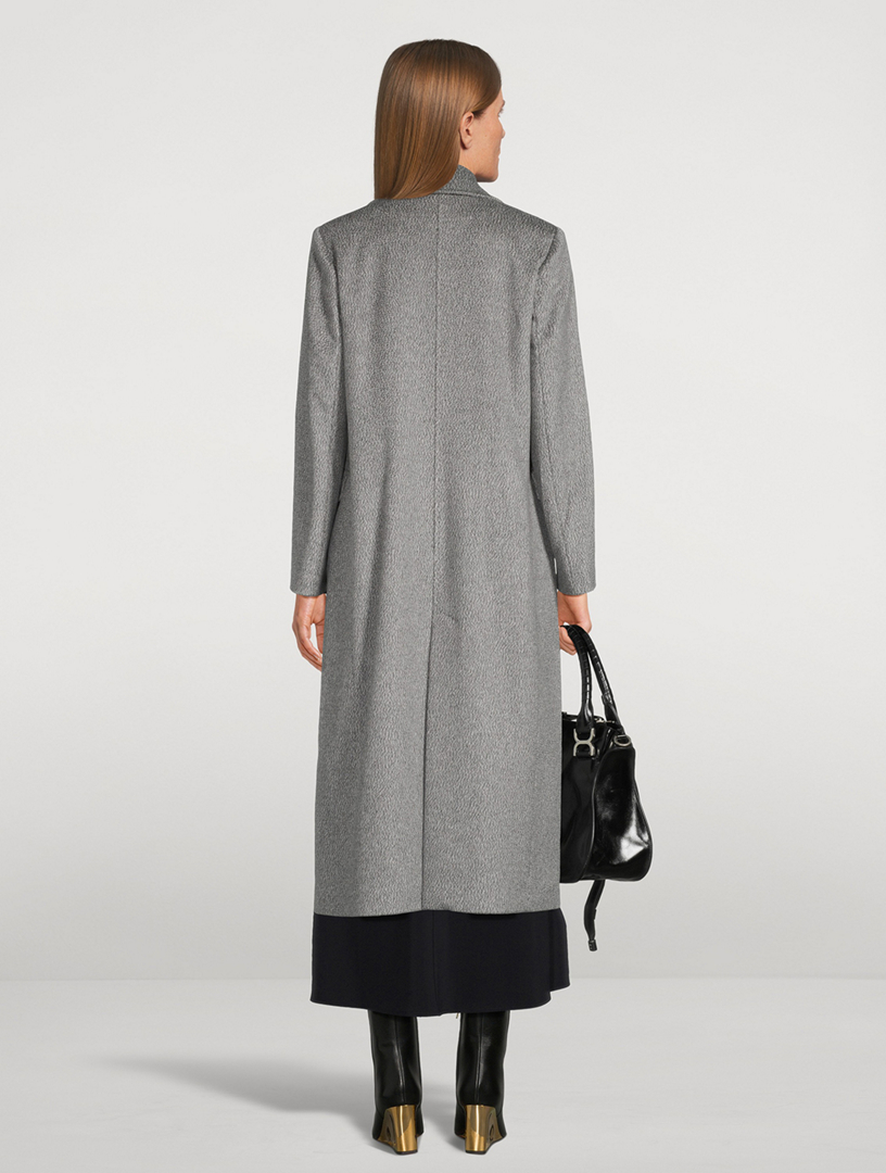 Single-Breasted Cashmere Coat