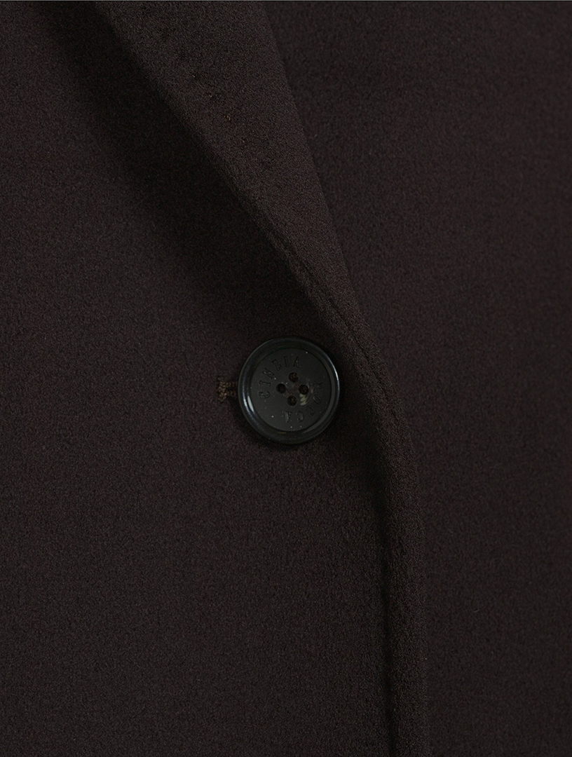 Oversized Double-Breasted Wool Coat