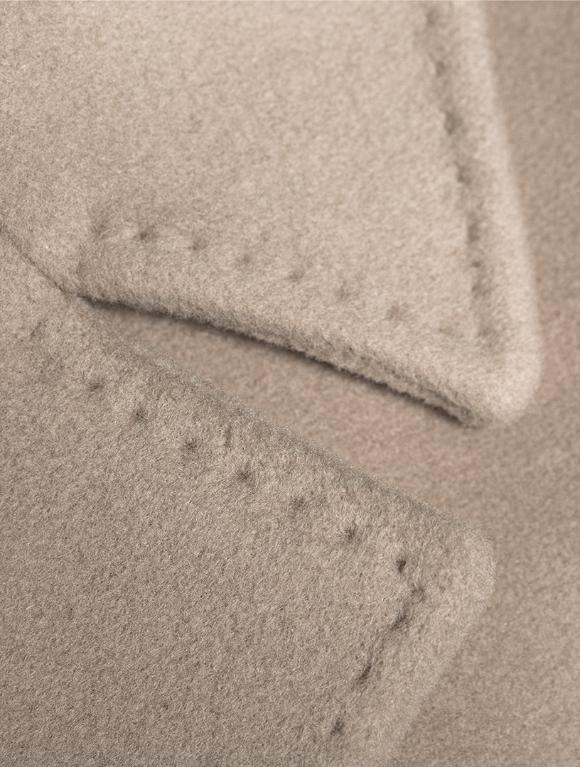 Double-Breasted Wool Cashmere Coat