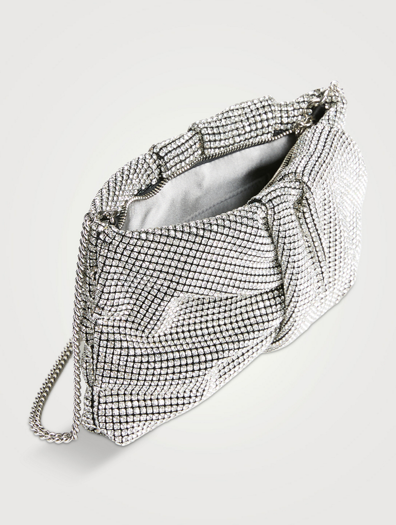 Bonny Crystal Mesh Clutch