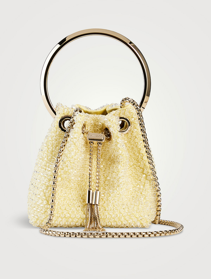 Micro Bon Bon Beaded Satin Clutch