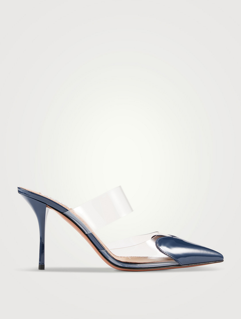 Le Cœur Patent Leather And PVC Mules