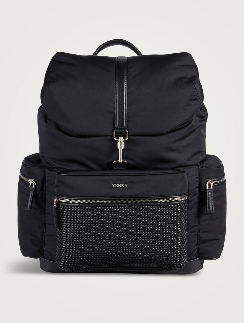 Leather tech backpack hotsell