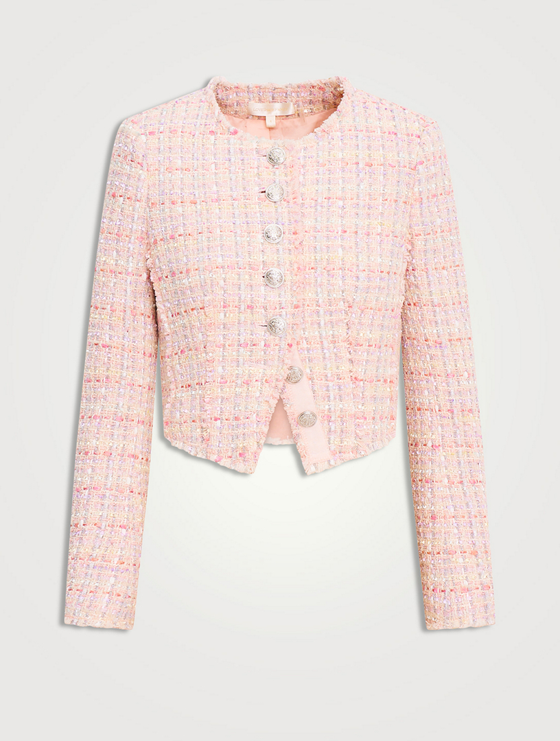 Falima Cropped Tweed Jacket