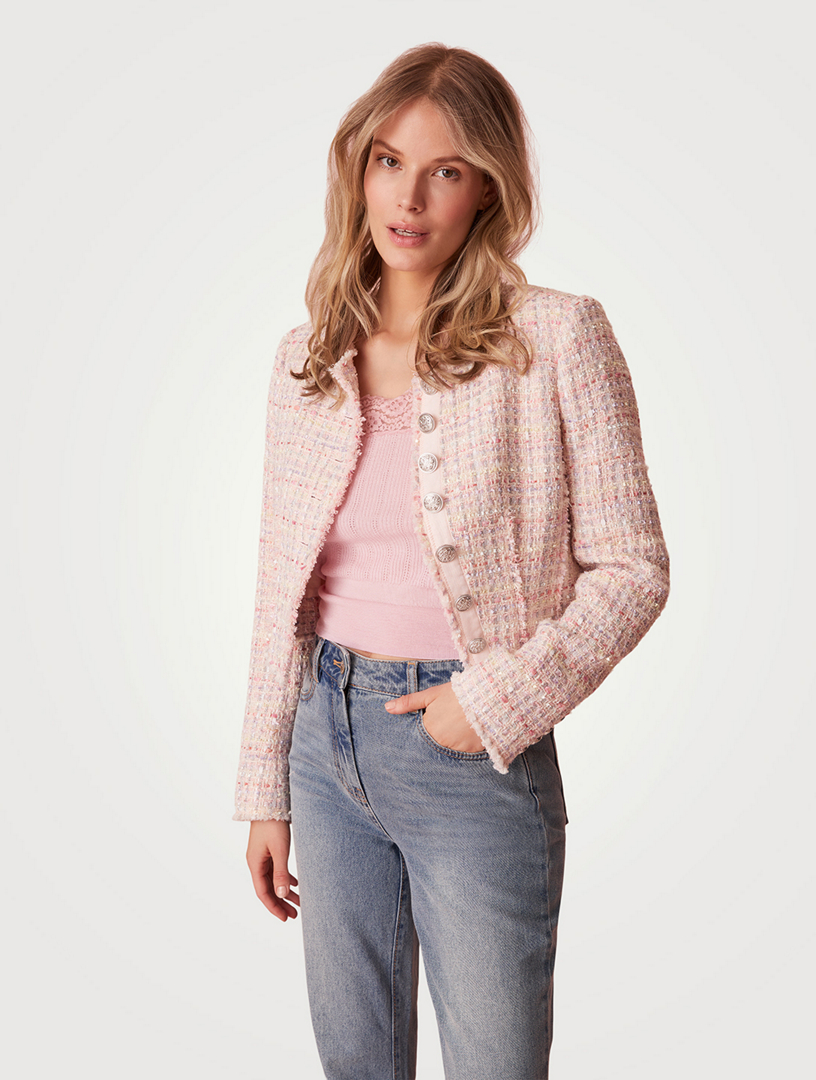 Falima Cropped Tweed Jacket