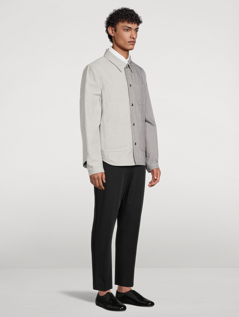Denim Utility Shirt Jacket
