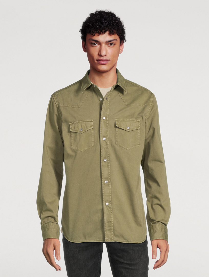 Cotton Twill Western Shirt