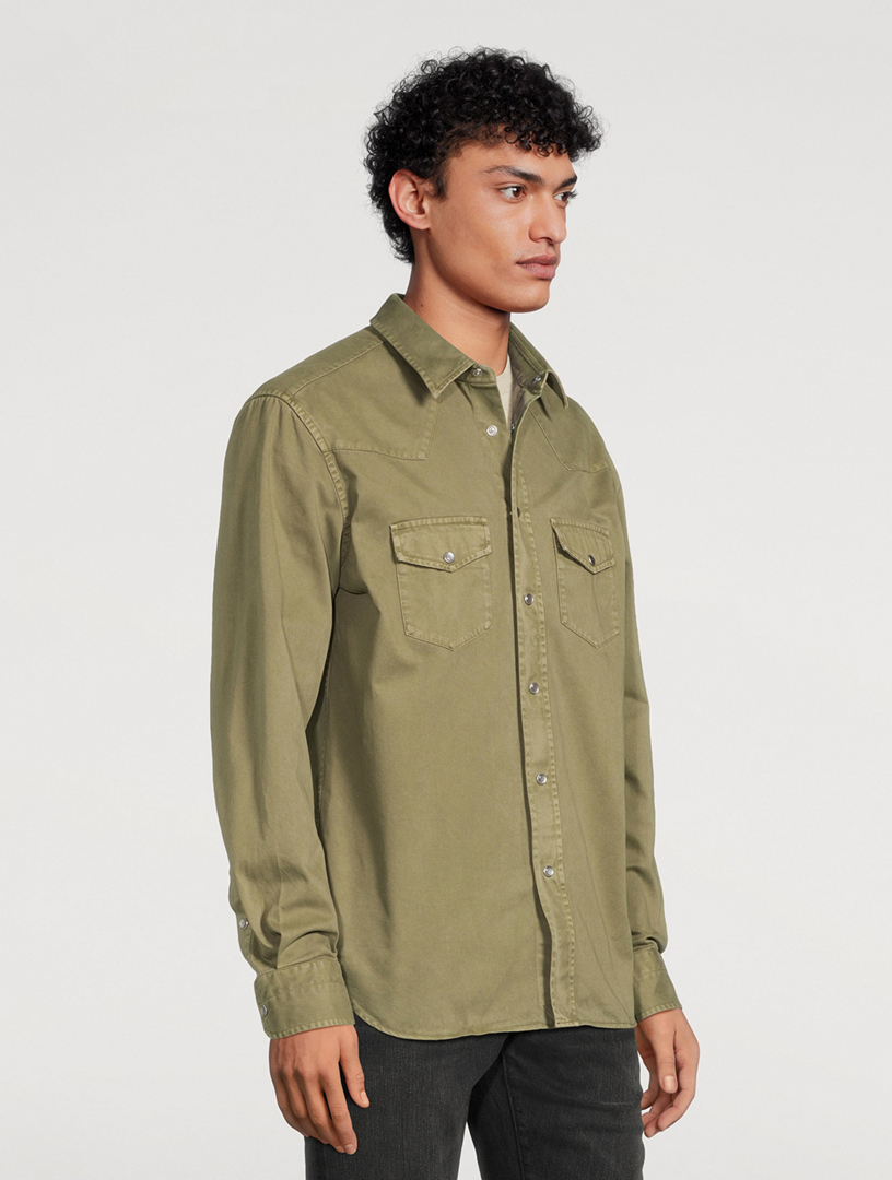 Cotton Twill Western Shirt