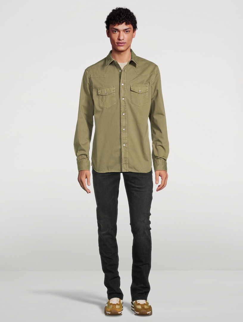 Cotton Twill Western Shirt