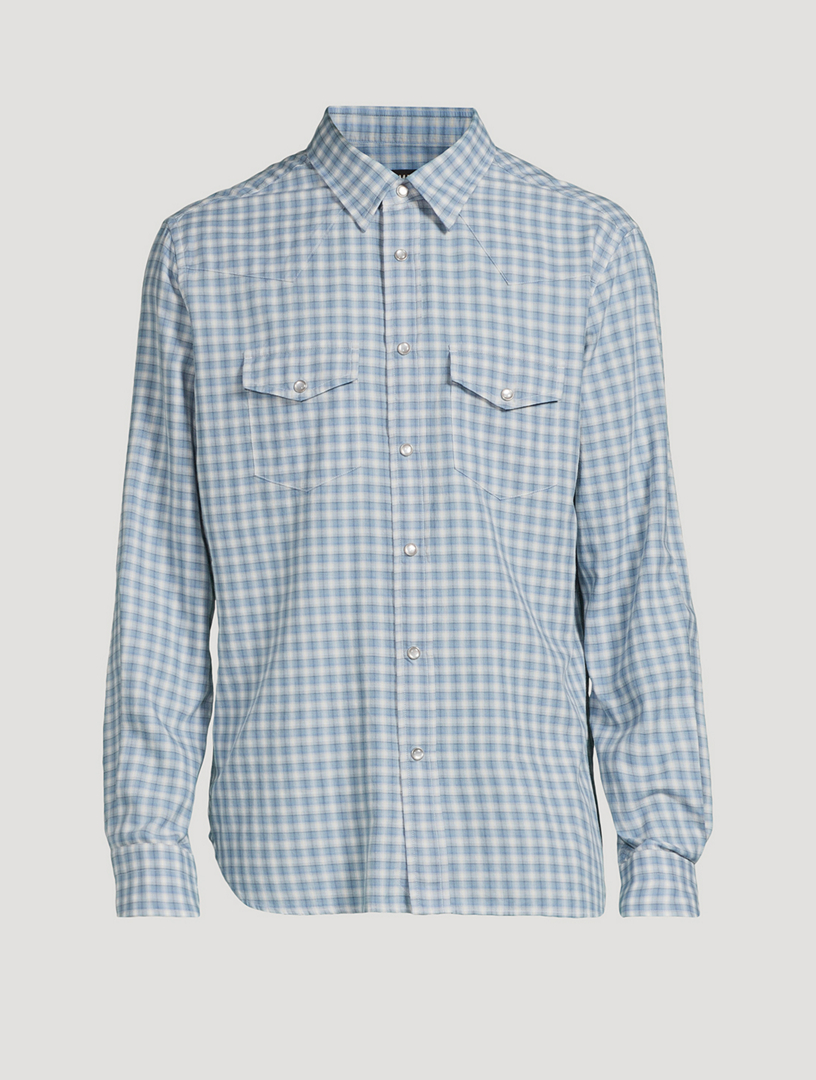 Gingham Dégradé Western Shirt