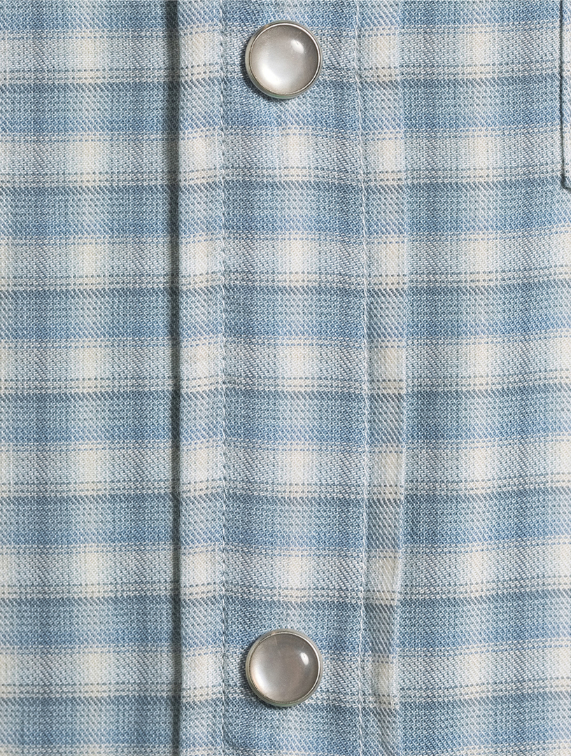 Gingham Dégradé Western Shirt
