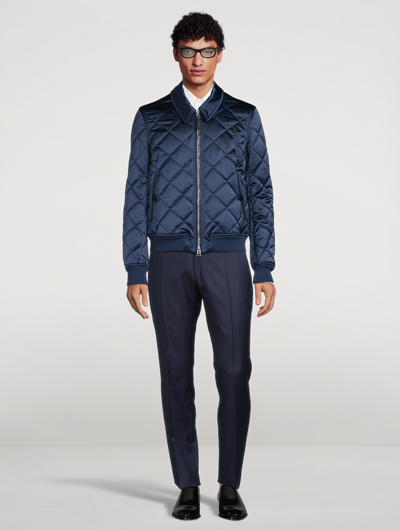 Satin Quilted Blouson