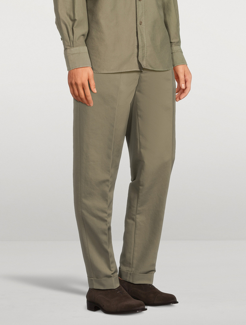 Cotton Satin Trousers