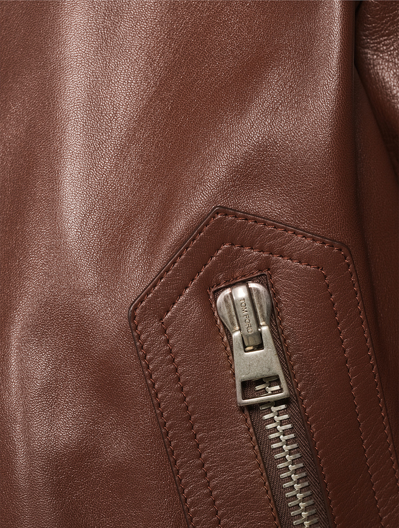 Leather Blouson Jacket