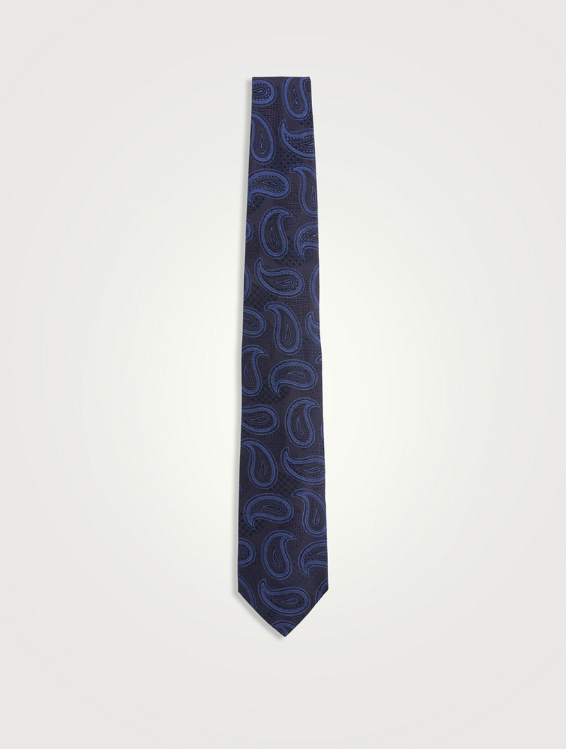 Silk Jacquard Paisley Tie