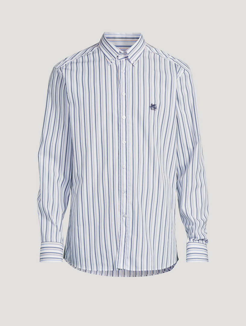 Cotton Shirt Striped Print
