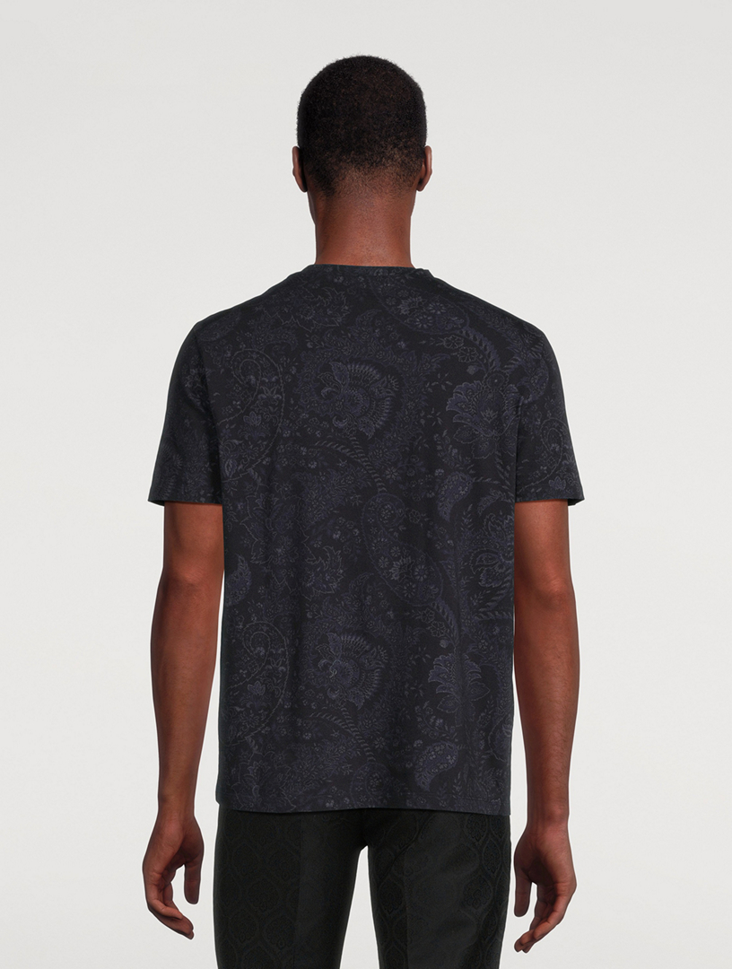 Cotton Floral Paisley T-Shirt