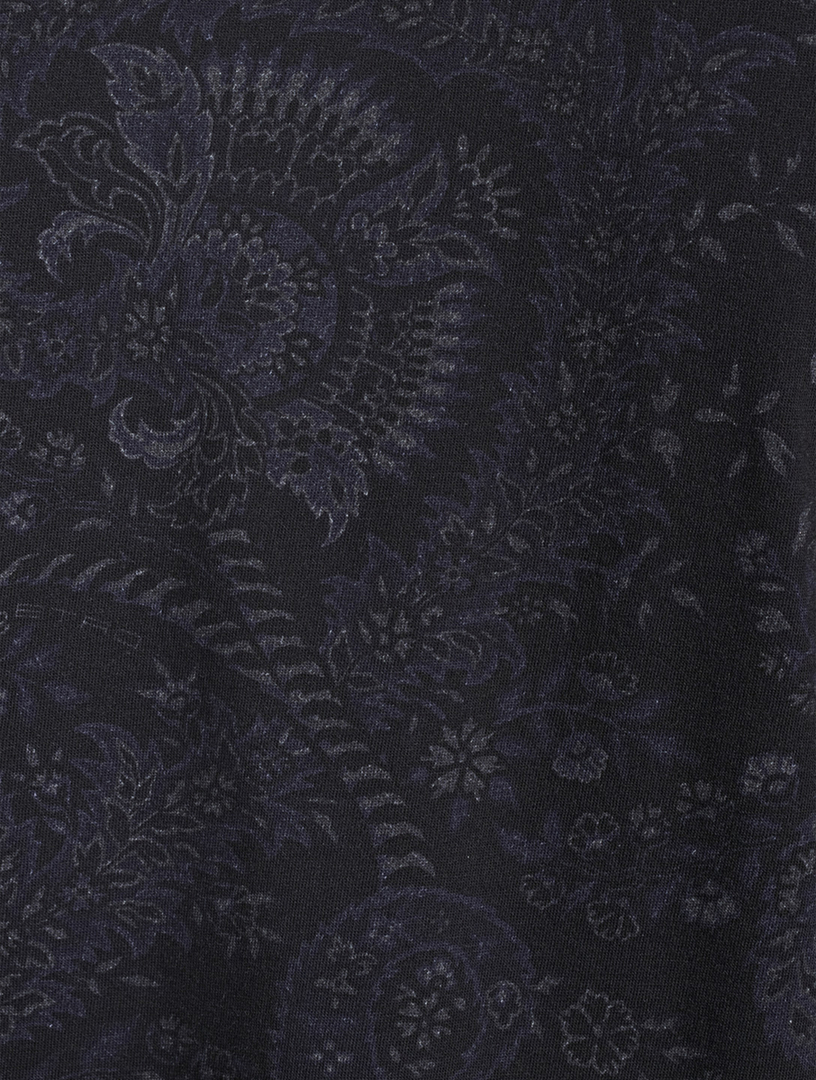 Cotton Floral Paisley T-Shirt