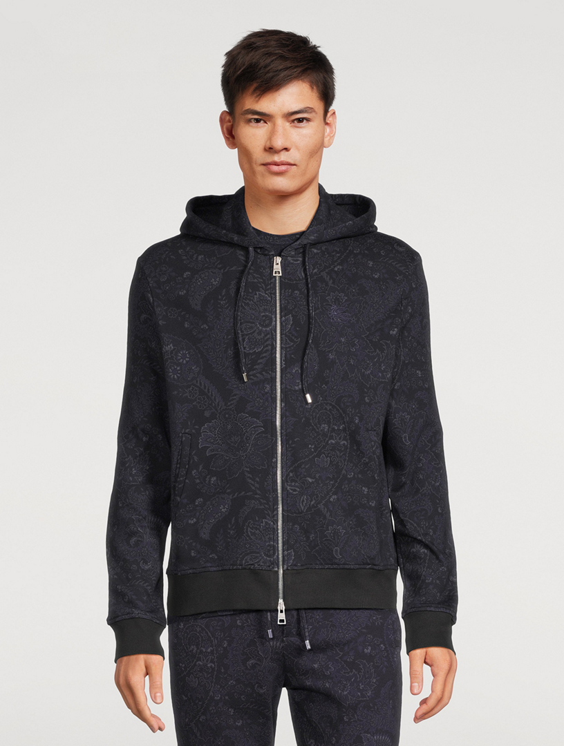 Floral Paisley Zip Hoodie