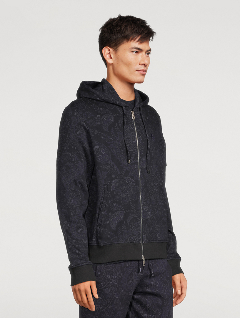 Floral Paisley Zip Hoodie