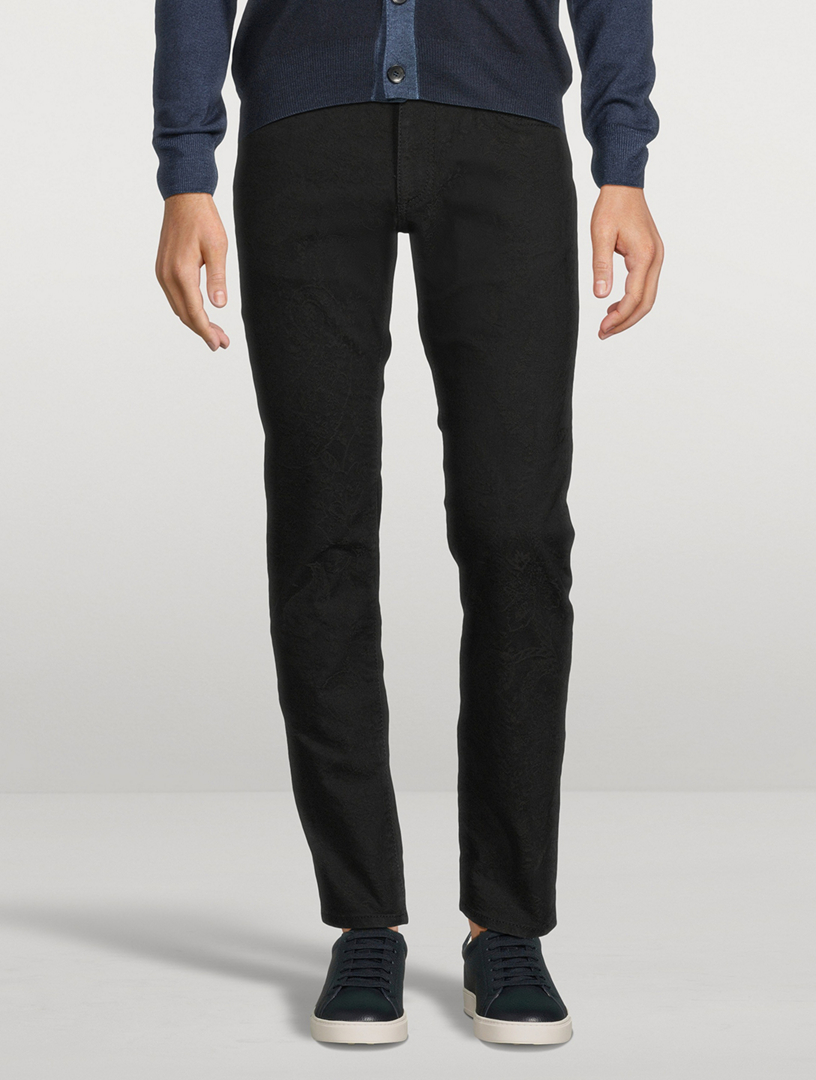 Fuji Paisley Slim-Fit Jeans
