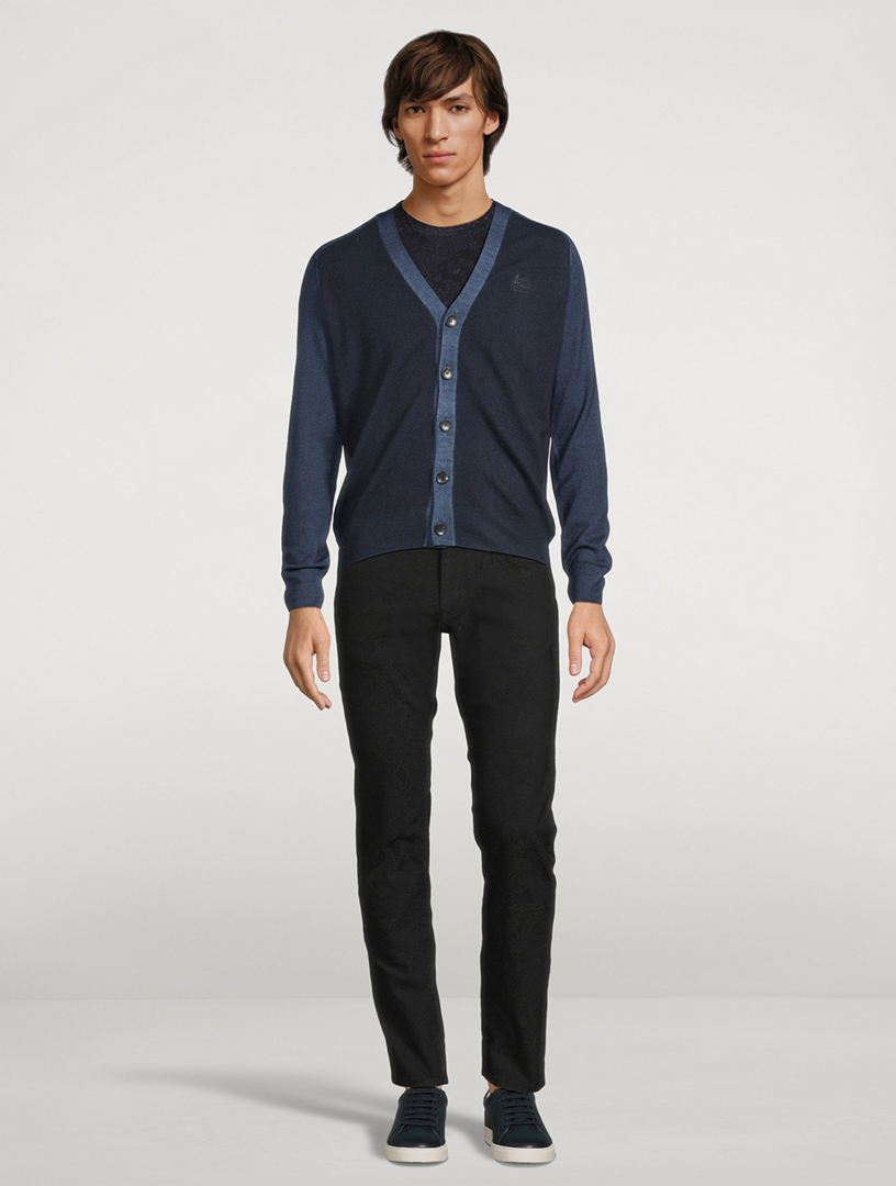 Fuji Paisley Slim-Fit Jeans