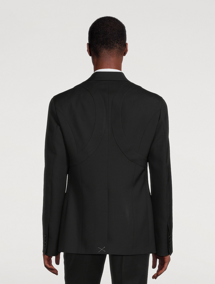 Wool Harness Single Breasted Jacket