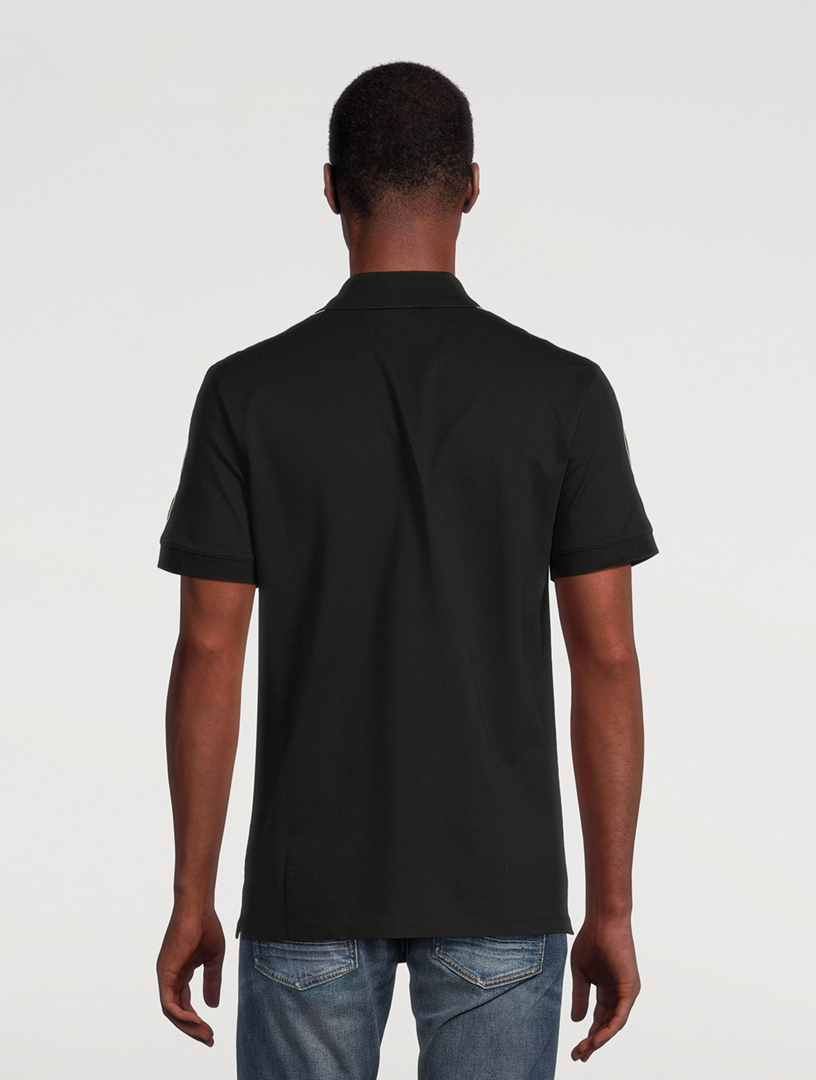 Logo Tape Cotton Polo Shirt