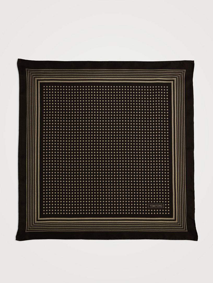 Polka Dot Silk Pocket Square
