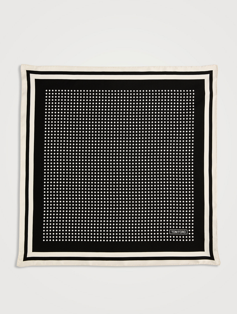 Polka Dot Silk Pocket Square