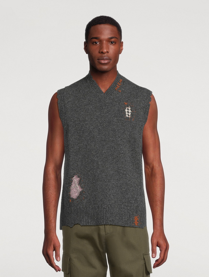 Wool V-Neck Vest