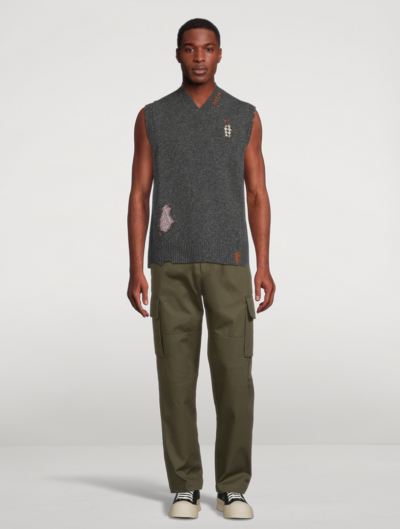 Wool V-Neck Vest