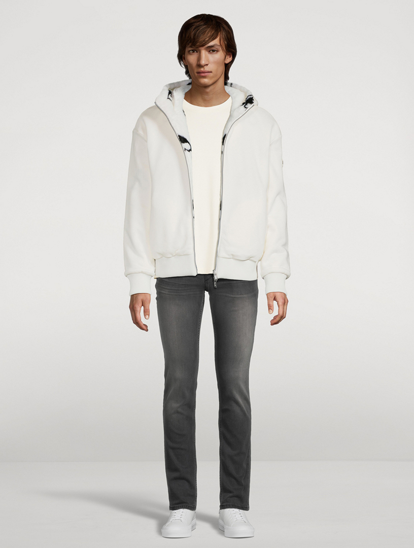 Borden Bunny Monogram Reversible Zip Hoodie