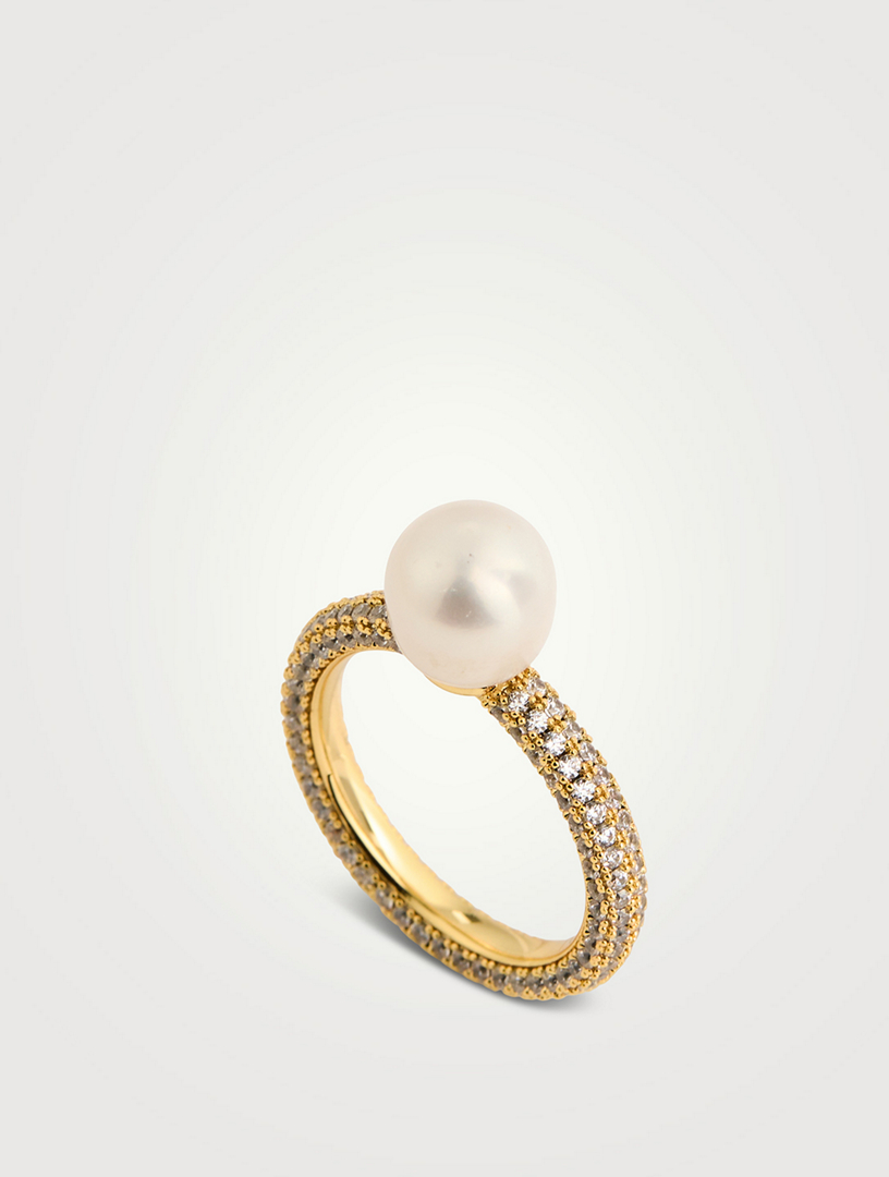 Pearl Pavé Amalfi Ring