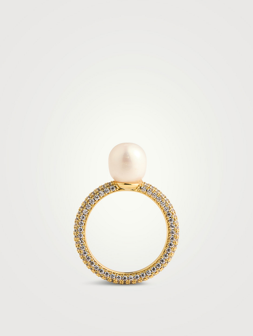Pearl Pavé Amalfi Ring