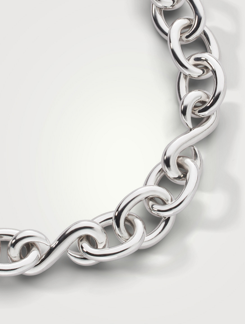 Infinity Silver Link Bracelet