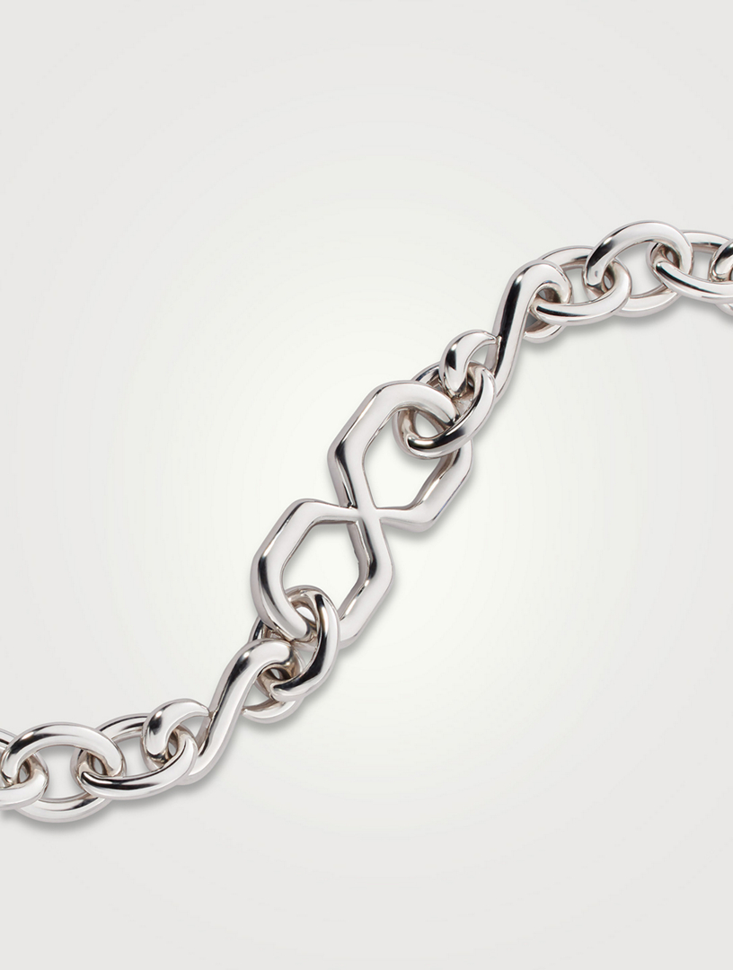 The Symbol Silver Infinity Chain Bracelet