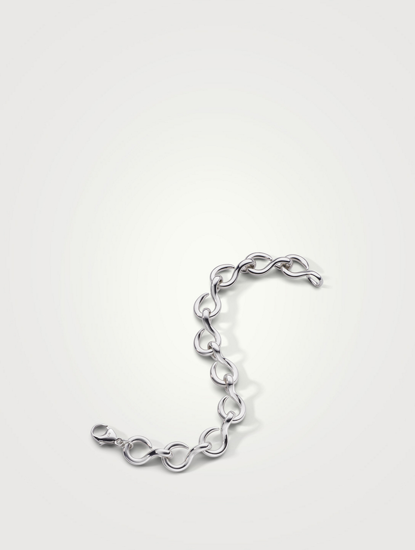 The Twist Premier Silver Infinity Chain Bracelet