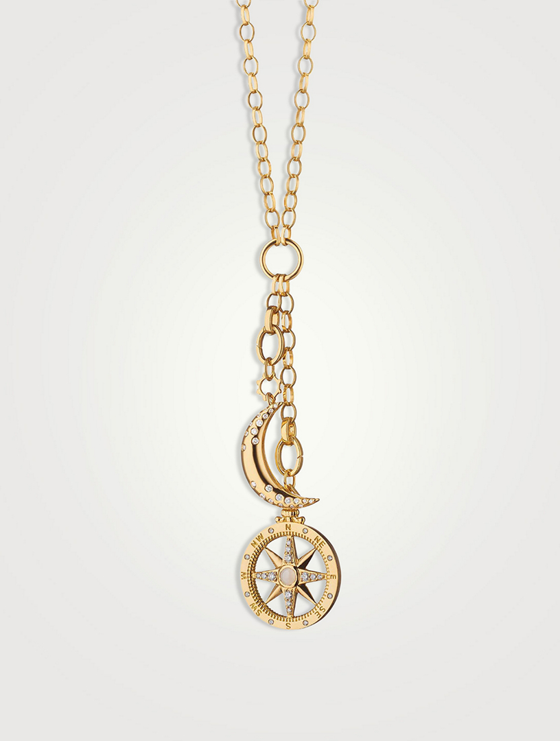 Design Your Own Large 18K Gold Link Charm Chain Necklace