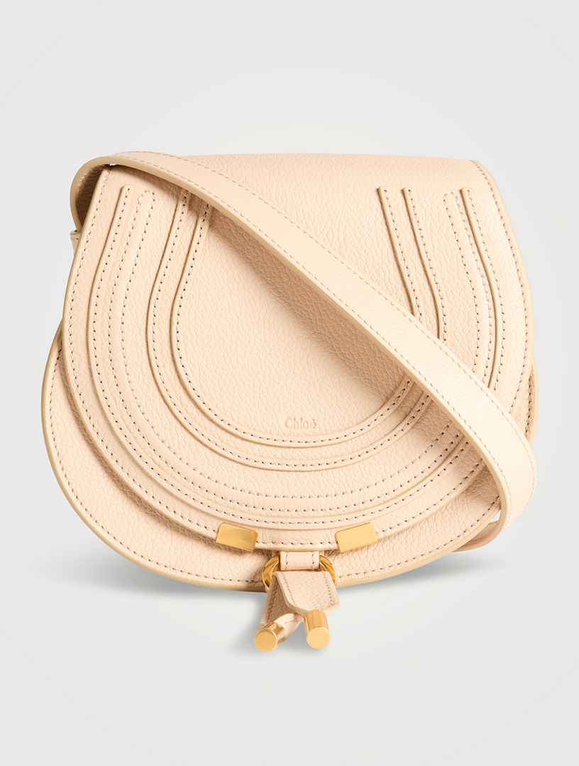 Small Marcie Leather Saddle Bag