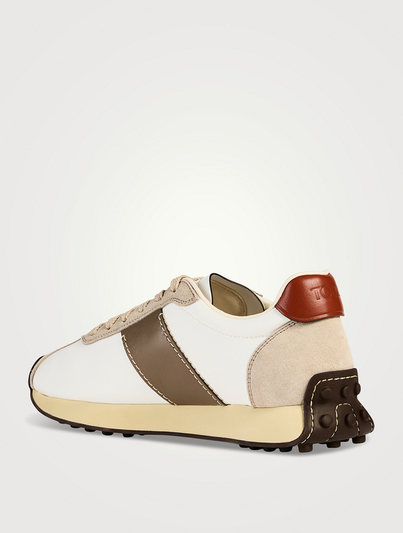 Suede And Neoprene Sneakers
