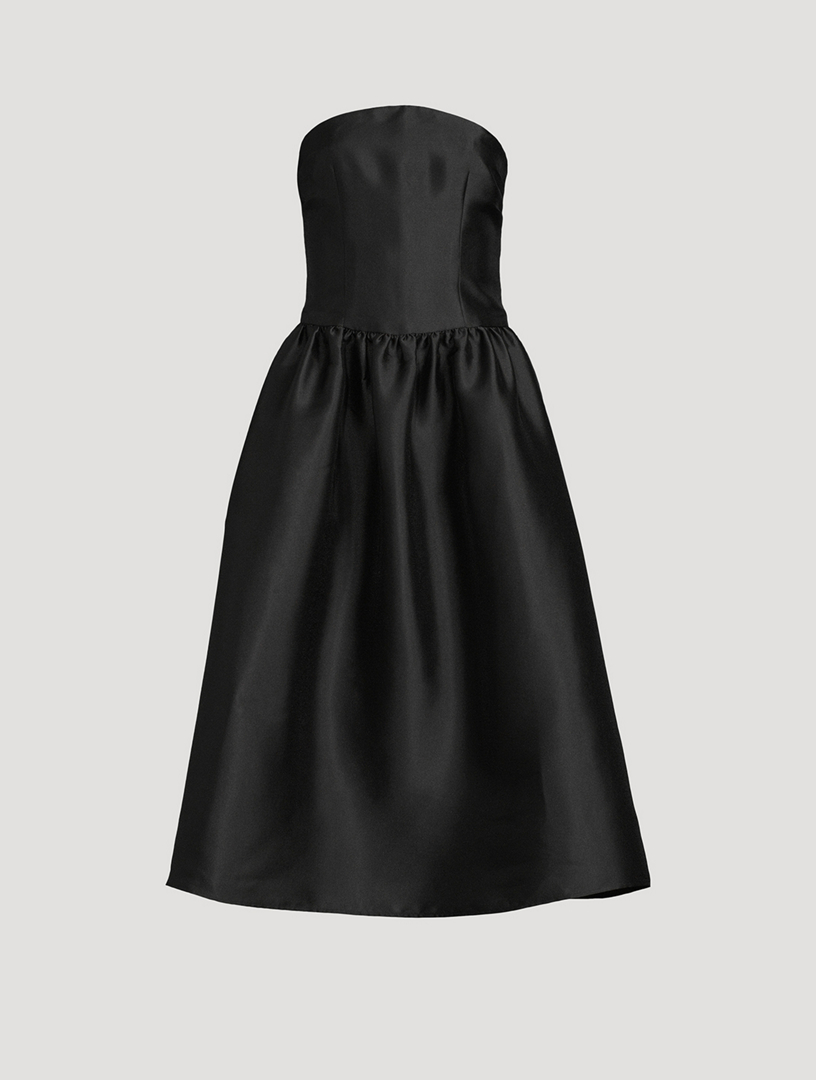 SELF-PORTRAIT Taffeta Midi Dress | Holt Renfrew