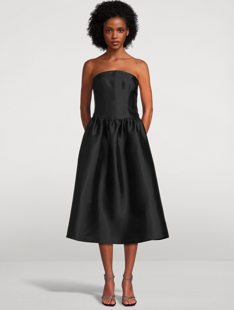 Taffeta Midi Dress