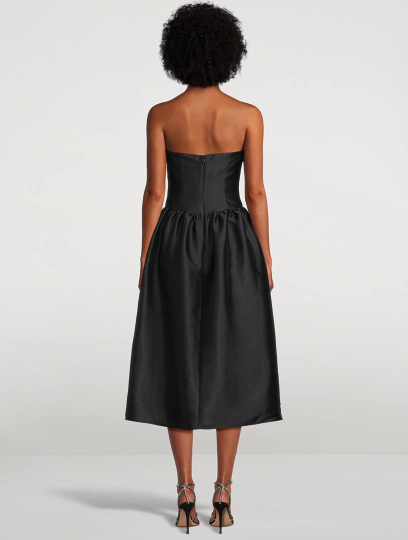 Taffeta Midi Dress