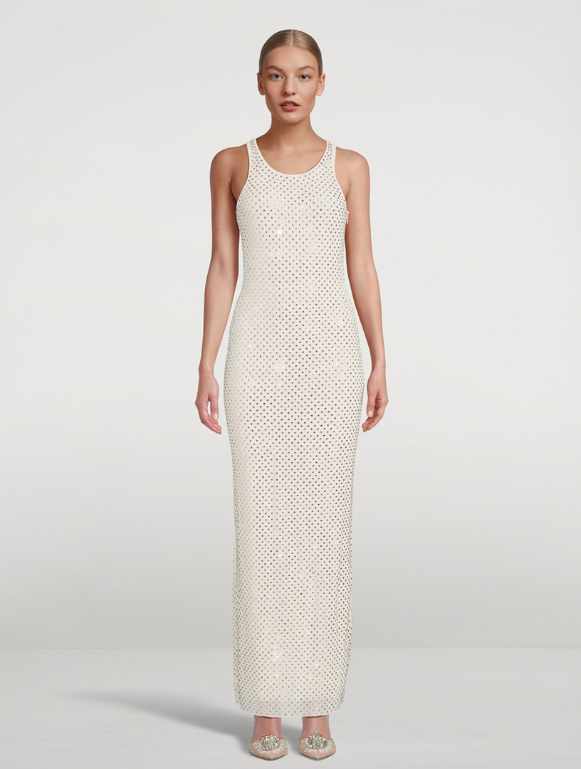 Beaded Jersey Gown